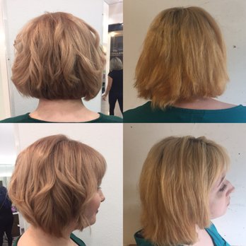 EDIT SALON - The after and before. Hareem did a fantastic job! - Hair Salons Near Me - Sugar Land, Texas