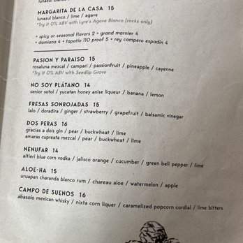 Bulevar Mexican Kitchen - Cocktail menu, featuring two non-alcoholic options - Mexican Near Me - Austin, Texas Bulevar Mexican Kitchen - Cocktail menu, featuring two non-alcoholic options - Mexican Near Me - Austin, Texas