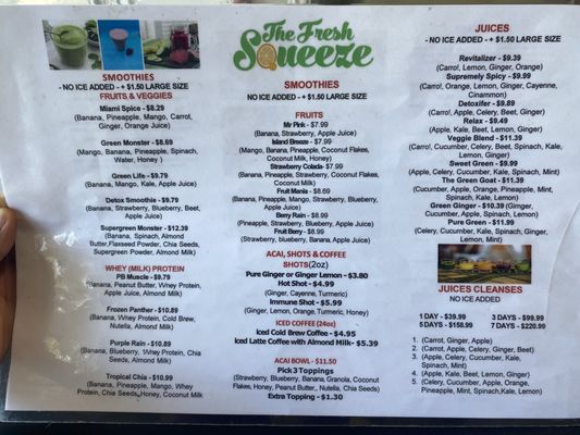 Menu photo 3 The Fresh Squeeze Dania Beach, FL