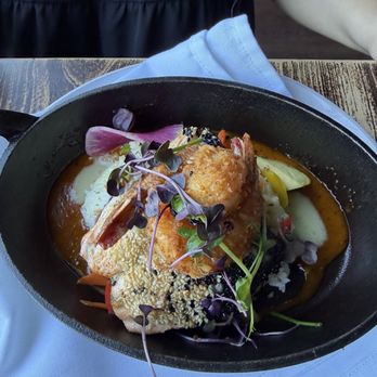 The Fish Hopper - Sesame Ahi Tuna & Grilled Prawn Salad* - Seafood Near Me - Monterey, California