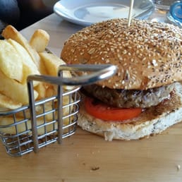 Enormous burger is big enough for 2 Enormous burger is big enough for 2