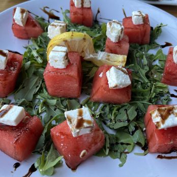 Hideaway House - Watermelon salad - Pizza Near Me - Sedona, Arizona Hideaway House - Watermelon salad - Pizza Near Me - Sedona, Arizona