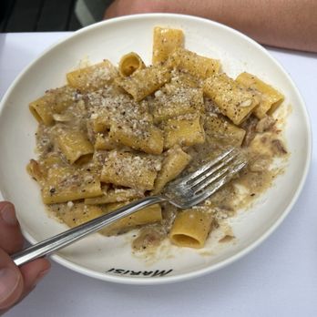 Marisi - Carbonara Bucatini (Gluten Free Version) - Italian Near Me - La Jolla, California Marisi - Carbonara Bucatini (Gluten Free Version) - Italian Near Me - La Jolla, California