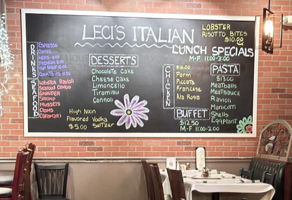 Menu photo 5 Leci's Italian Cafe Jacksonville, FL
