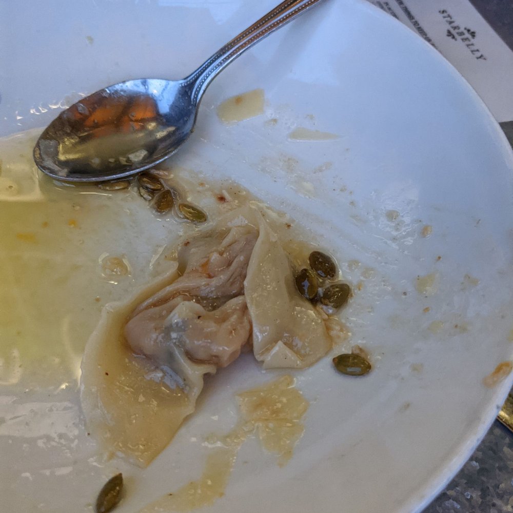 Starbelly - Butternut squash dumplings with pumpkin seeds - New American Near Me - San Francisco, California Starbelly - Butternut squash dumplings with pumpkin seeds - New American Near Me - San Francisco, California