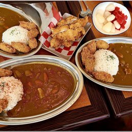 Fried Oyster Curry ($19) x3, side Chicken Katsu ($10), complimentary Rakkyo/Fukujinzuke & extra Curry upon request. ごちそうさまでした! Fried Oyster Curry ($19) x3, side Chicken Katsu ($10), complimentary Rakkyo/Fukujinzuke & extra Curry upon request. ごちそうさまでした!