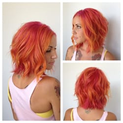 Mood Hair Studio - Makeover, brown to orange marmalade. Cut and color by Andrea Hansen, book your appointment at 775-232-9986.