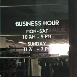 Fashion & co - Business Hours