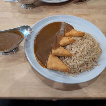 Zen Curry West - Create Your Own Curry: large, with brown rice, spice level 5, and tofu katsu, for $17.70 from the dine-in menu - Japanese Curry Near Me - Spring Valley, Nevada Zen Curry West - Create Your Own Curry: large, with brown rice, spice level 5, and tofu katsu, for $17.70 from the dine-in menu - Japanese Curry Near Me - Spring Valley, Nevada