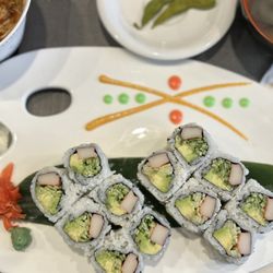 Hibachi Japanese Steakhouse - California rolls and kimchi