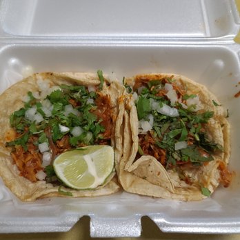 Lindo Michoacan - April 9, 2021 Tinga de Pollo Taco(Seasoned Chicken) - Mexican Near Me - Anderson, Indiana