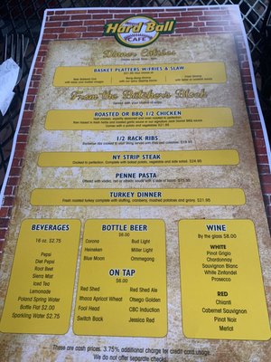 Menu photo 3 Hardball Cafe Cooperstown, NY