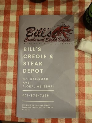 Menu photo 2 Bill's Creole & Seafood Flora, MS
