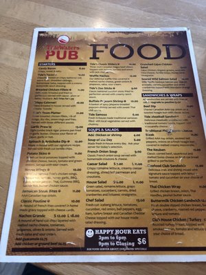 Menu photo 3 Tidewaters Pub Delta, BC Menu photo 3 Tidewaters Pub Delta, BC