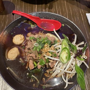 Thai Fire - NS2. Boat Noodle Soup with beef - Thai Near Me - Ventura, California Thai Fire - NS2. Boat Noodle Soup with beef - Thai Near Me - Ventura, California