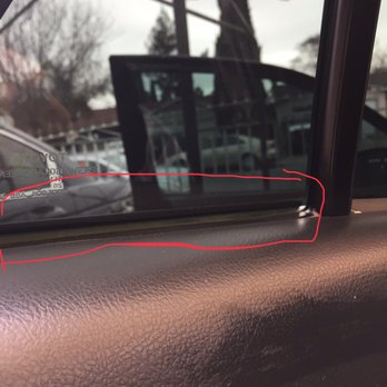 Tint Tech - Tint was cut too short. Letting light in - Car Window Tinting Near Me - San Jose, California Tint Tech - Tint was cut too short. Letting light in - Car Window Tinting Near Me - San Jose, California