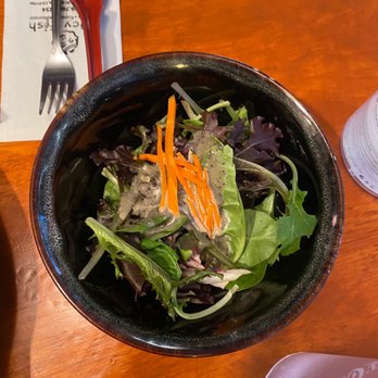 Spicy Fish - Salad with black poppy seed dressing - Japanese Near Me - Pomona, California