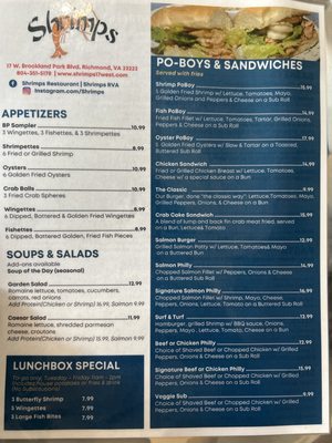 Menu photo 1 Shrimps Richmond, VA Menu photo 1 Shrimps Richmond, VA