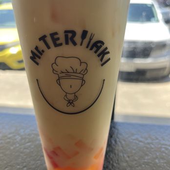 Mr Teriyaki - Mango Flavor tea with jelly - Japanese Near Me - San Antonio, Texas Mr Teriyaki - Mango Flavor tea with jelly - Japanese Near Me - San Antonio, Texas