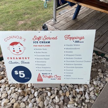 Connors Creamery - Menu - Food Trucks Near Me - Austin, Texas Connors Creamery - Menu - Food Trucks Near Me - Austin, Texas