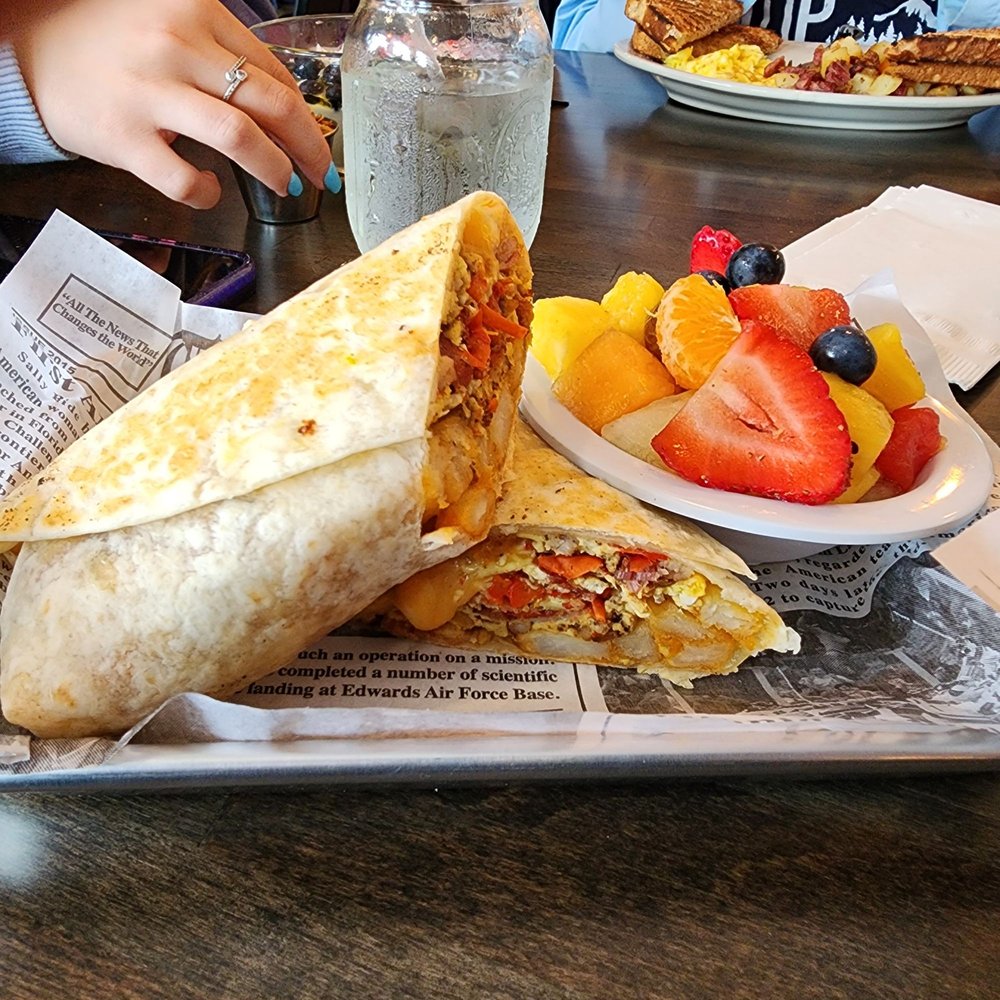 Gather Brunch and Bar - The amazing Breakfast Burrito.. It's huge so wear your fat-pants!! - Breakfast & Brunch Near Me - Lincoln, Maine