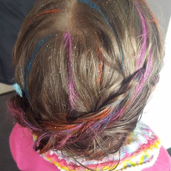 Trixie's Cuts for Kids - Charlie created this beautiful masterpiece complete with color and glitter. It was like a work of art! - Hair Salons Near Me - Hamden, Connecticut Trixie's Cuts for Kids - Charlie created this beautiful masterpiece complete with color and glitter. It was like a work of art! - Hair Salons Near Me - Hamden, Connecticut