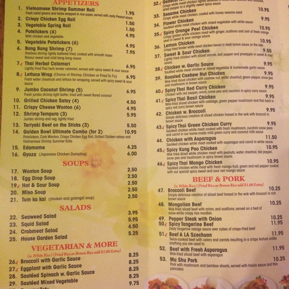 Golden Bowl - Chinese Near Me - Spring, Texas