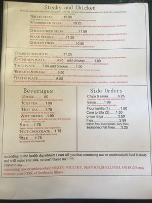 Menu photo 7 Our Country Kitchen Alamogordo, NM