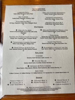 Menu photo 4 7th Wave Restaurant Rockport, MA