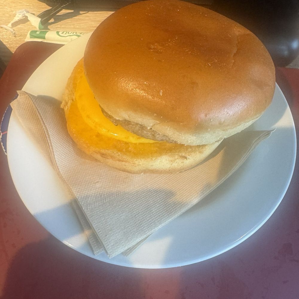 Turkey, Egg and Cheese sandwich