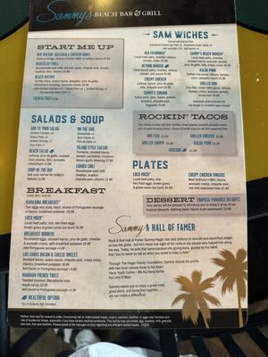 Menu photo 5 Sammy's Beach Bar And Grill Kahului, HI Menu photo 5 Sammy's Beach Bar And Grill Kahului, HI