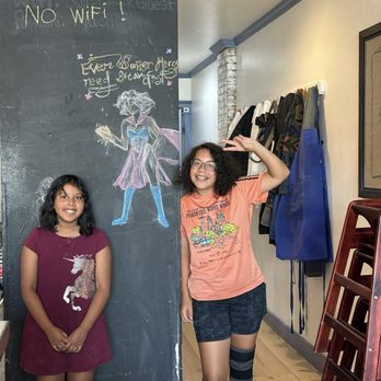 Swift Creek Cafe - Food was amazing and the staff were super sweet! My Girls may have taken over their chalk board. - American Near Me - Whitefish, Montana