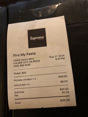 Menu photo 7 Fire My Pasta Culver City, CA Menu photo 7 Fire My Pasta Culver City, CA