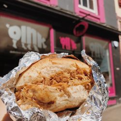 Oink - Oink, Brown Bun, Sage + Onion Stuffing, Apple Sauce