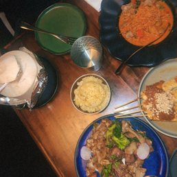 Pad See You, Sun Rice, Kabocha Curry, and Chicken Satay Pad See You, Sun Rice, Kabocha Curry, and Chicken Satay