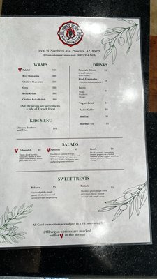 Menu photo 1 Hana House Phoenix, AZ