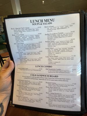 Menu photo 4 Rick's Restaurant Palm Springs, CA
