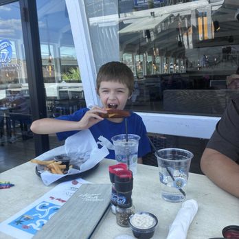 Capt Juel's Hurricane Restaurant - Kids grilled cheese sandwich & seasoned French fries with sprite - Seafood Near Me - Little River, South Carolina Capt Juel's Hurricane Restaurant - Kids grilled cheese sandwich & seasoned French fries with sprite - Seafood Near Me - Little River, South Carolina