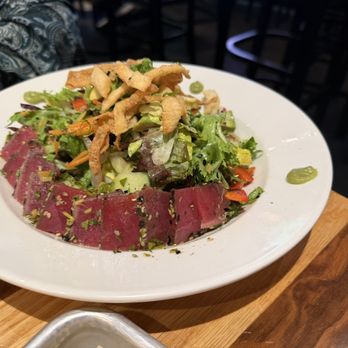 BJ's Restaurant & Brewhouse - Enlightened Seared Ahi Salad* - New American Near Me - Allen, Texas BJ's Restaurant & Brewhouse - Enlightened Seared Ahi Salad* - New American Near Me - Allen, Texas