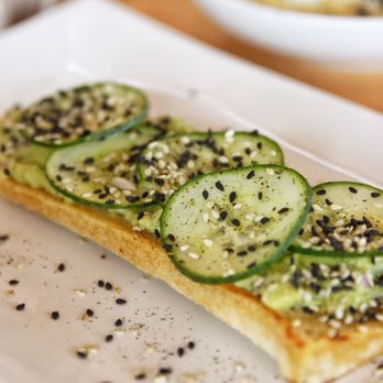 Kitava - Smashed Avocado Toast w/ Guac, Cucumber, & Sesame Togarashi - New American Near Me - Oakland, California