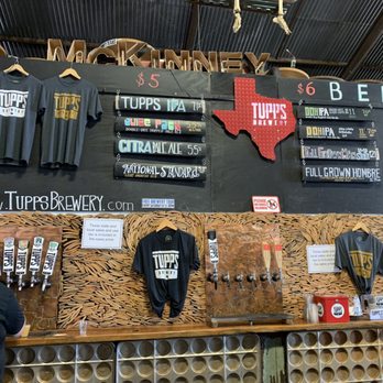 TUPPS Brewery - Tap offerings that night. - Breweries Near Me - McKinney, Texas