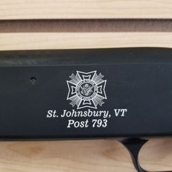 St. Michaels Defense - Custom laser engraving done here at St. Michael's Defense! $50 set up fee and $1 per inch after that.