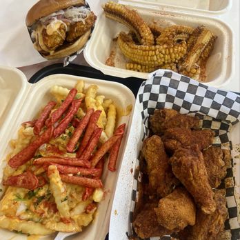Holdaak Fried Chicken - Spicy Holdaak Chicken Sandwich, Corn Ribs, 12 Wings, Loco Fries - Chicken Shop Near Me - Corona, California Holdaak Fried Chicken - Spicy Holdaak Chicken Sandwich, Corn Ribs, 12 Wings, Loco Fries - Chicken Shop Near Me - Corona, California