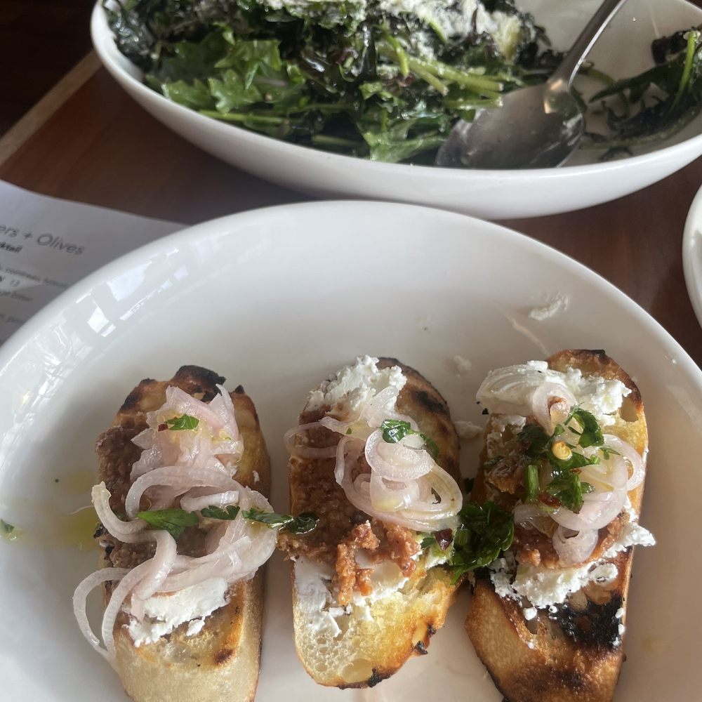 Capers + Olives - Bruschetta, Kale Salad - Italian Near Me - Everett, Washington