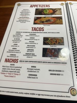 Menu photo 5 Tlaquepaque Canton, OH