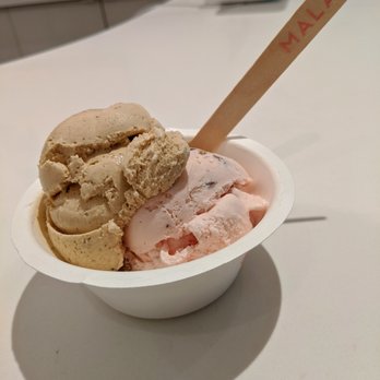 Malai - Masala Chai + Rose with Toasted Almonds - Ice Cream & Frozen Yogurt Near Me - Brooklyn, New York