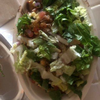 Chipotle Mexican Grill - Lettuce is not fresh ,brown rice half cooked ,they add chicken half of the serving. - Fast Food Near Me - Lathrop, California