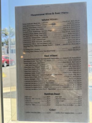 Menu photo 1 Moonstone Beach Bar & Grill Cambria, CA Menu photo 1 Moonstone Beach Bar & Grill Cambria, CA