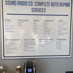 Sound Radio Company Complete Auto Repair - Services