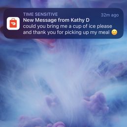 Cup of Ice request from the Customer who just spent $25 for their meal. Cup of Ice request from the Customer who just spent $25 for their meal.